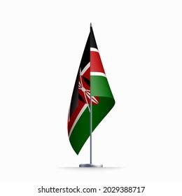 Kenya Flag State Symbol Isolated On Stock Vector (Royalty Free ...