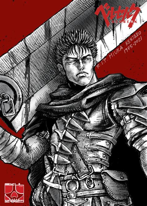 GUTS Berserk THESKULSTUDIO - Illustrations ART street