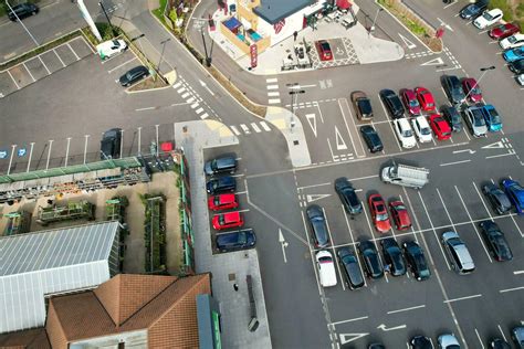 Aerial View of Luton's Super Market and Car Parking, April 17th, 2023 ...