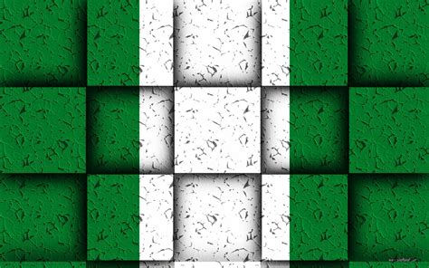 Download Vibrant Colors of Nigerian Flag on Square Blocks Wallpaper ...