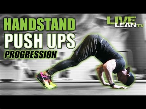 Beginner Handstand Push Up Progressions for Ripped Shoulders - YouTube