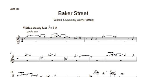 Baker Street (Alto Sax Solo) - Print Sheet Music Now