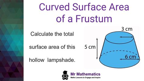 Curved Surface Area of a Frustum - YouTube
