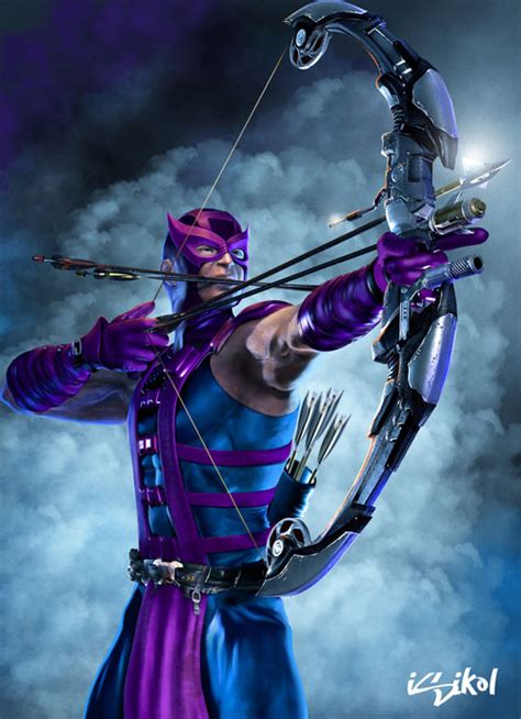 27 Astonishing Hawkeye Illustrations | Naldz Graphics