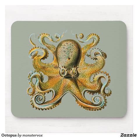 Octopus Mouse Pad | Zazzle | Octopus, Mouse pad, Pad