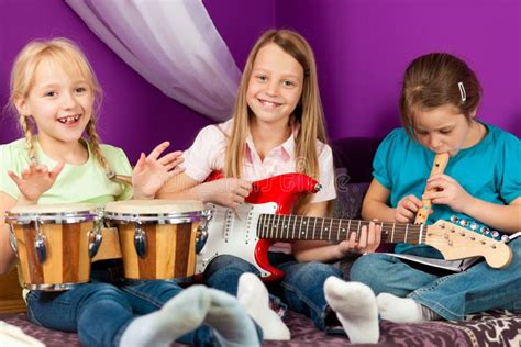 Children Making Music Stock Photo - Image: 18543570