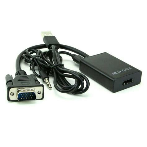 Jual Converter Konektor Hdmi Female To Vga Male With Audio Jack Mm | My ...