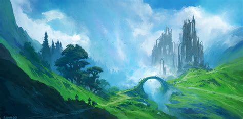 Fantasy Landscape HD Digital Art Wallpaper, HD Fantasy 4K Wallpapers, Images and Background ...