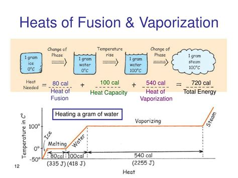 Heat Of Fusion And Vaporization Of Water