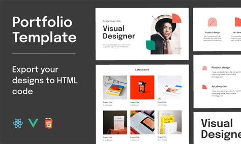 Portfolio figma template free download | UI4Free