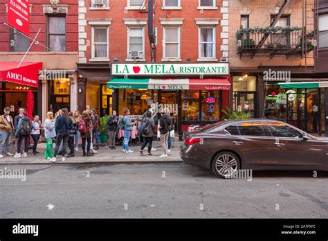 La Mela Italian restaurant, Little Italy, New York City, United States of America Stock Photo ...