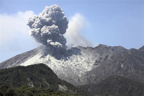 Ash cloud eruption from Sakurajima volcano, Japan Poster Print - Item ...