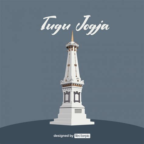 tugu jogja design free vector