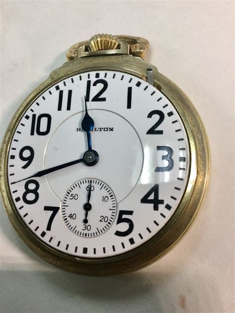 1940 Hamilton Railroad Pocket Watch 992B in Hamilton Case 16S 50mm