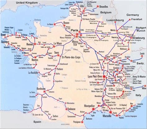 This is just a clear picture on routes of trains in France. Used for if ...