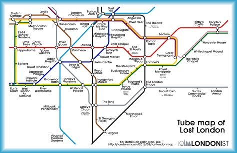 Tube map of "lost" London / Boing Boing