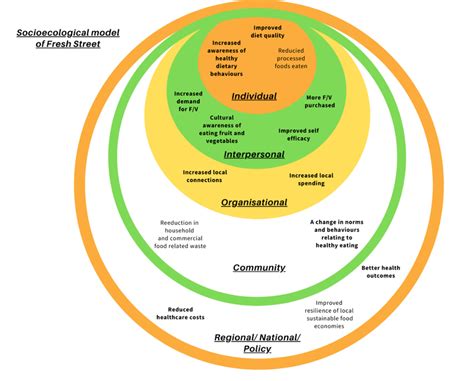 , Changes sought at multiple levels of the socioecological model ...