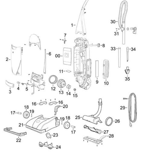 Bissell PowerForce 3525- Vacuum Parts