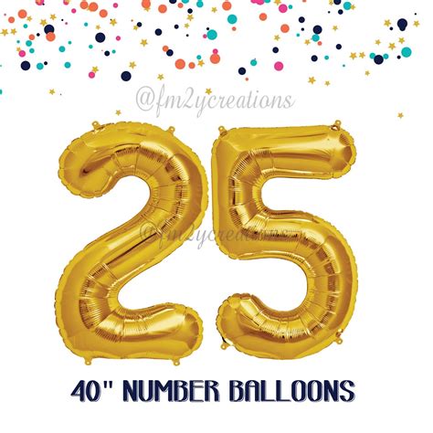 25th Birthday 25th Birthday Party Birthday Balloons - Etsy