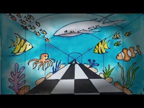 Tutorial 53 - How to draw an Aquarium with Watercolours | Underwater ...