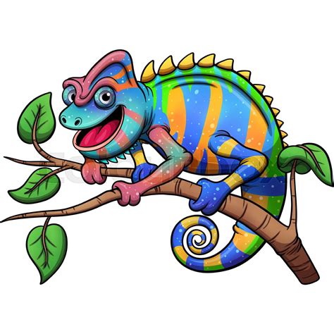 Colorful Chameleon Clipart