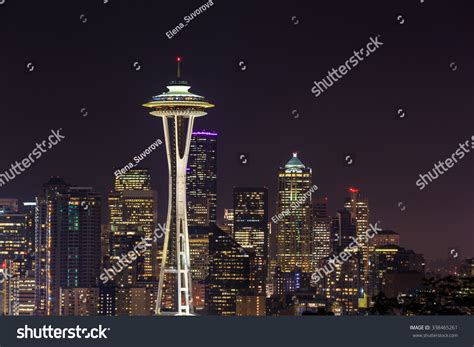 Seattle Skylines Night View Kerry Park Stock Photo 338465261 | Shutterstock