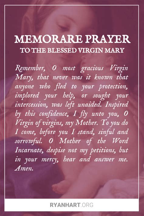 Memorare Memorare Prayer Catholic Prayers Prayers - vrogue.co