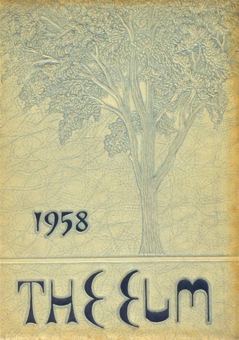 1958 yearbook from Wethersfield High School from Wethersfield, Connecticut