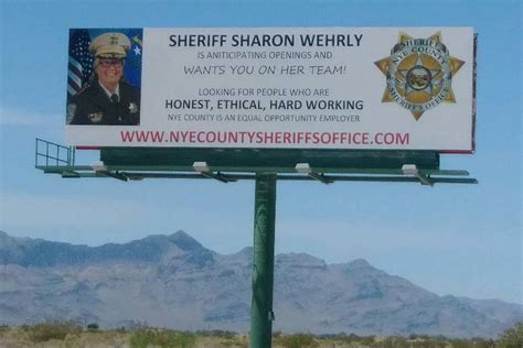 Nye County sheriff signs violate election ethics, opponent says ...