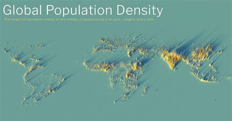 3D Mapping The Largest Population Density Centers