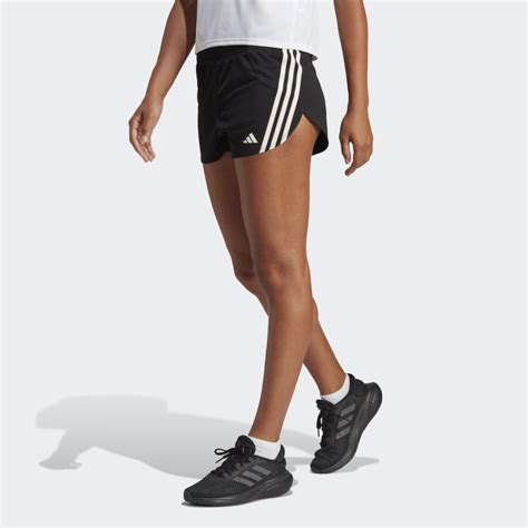 adidas Run Icons 3-Stripes Low Carbon Running Shorts - Black | adidas ...