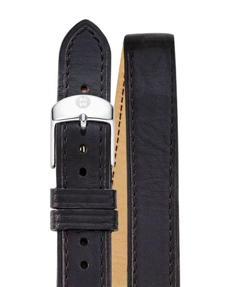 MICHELE Double Wrap Leather Watch Strap, 18mm Jewelry & Accessories - Bloomingdale's | Leather ...