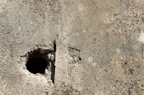 Hole In Concrete Wall Free Stock Photo - Public Domain Pictures