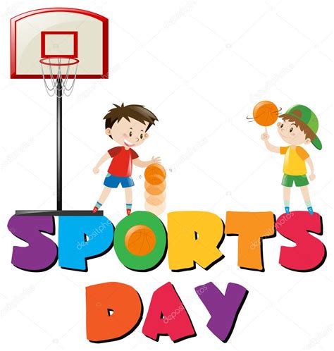 School Sports Day Clip Art - Rectangle Circle