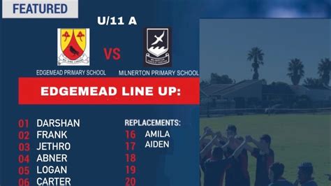 EDGEMEAD PRIMARY SCHOOL U/11 A VS MILNERTON PRIMARY SCHOOL U11 A - YouTube