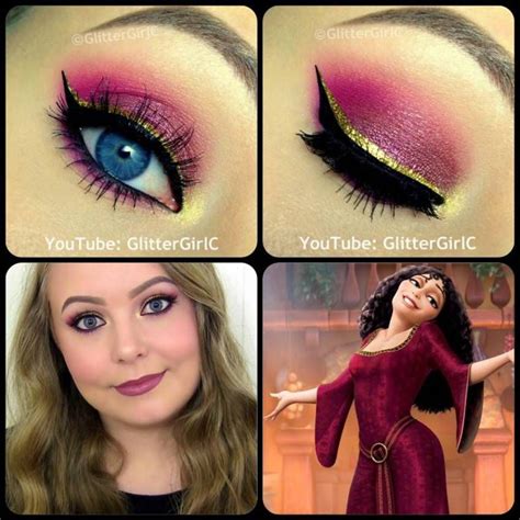 Tangled Mother Gothel makeup look | Disney inspired makeup, Disney ...