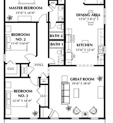 The Horizon 5660 - 3 Bedrooms and 2.5 Baths | The House Designers ...