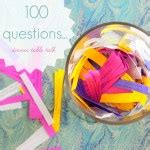 100 Questions Printable: Dinner Table Talk