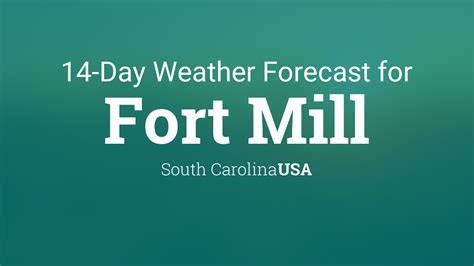 Fort Mill, South Carolina, USA 14 day weather forecast