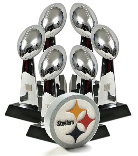 Image - Steelers 6 Super Bowl Lombardi Trophies.png | American Football ...