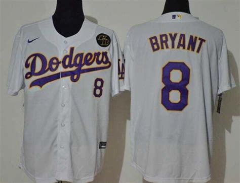 Jersey Los Angeles Dodgers Masculina - Kobe Tribute branca