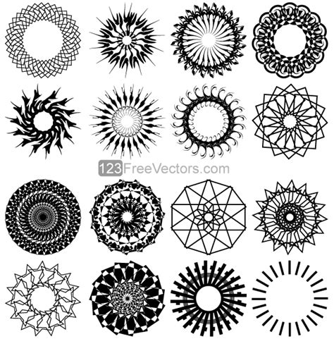 Geometric Circle Design Vector Art | Circle art, Vector art, Geometric ...