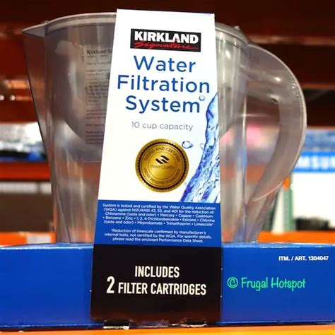 Costco Sale - Kirkland Signature Water Filter Pitcher | Frugal Hotspot