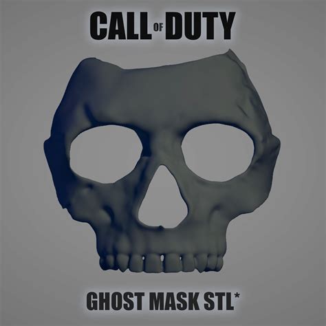 STL file GHOST MASK RILEY CALL OF DUTY MODERN WARFARE COD MW2 👻・Template to download and 3D ...