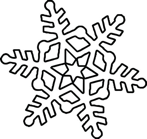 Snowflake Coloring Page | Free download on ClipArtMag