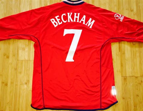 David Beckham #7 - England Jersey - Long Sleeves - World - Catawiki