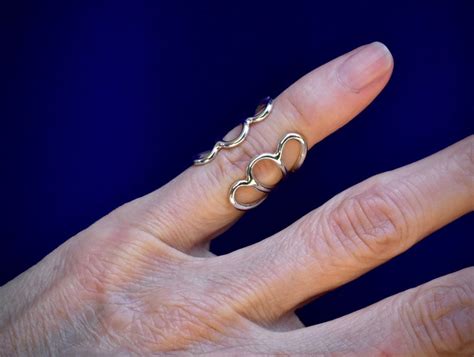 Arthritic Finger Splint-19 Papillon Design Ring Custom Made - Etsy