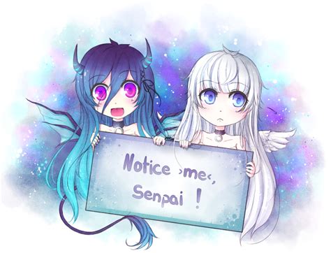 'Notice me, Senpai!' by cytes on DeviantArt