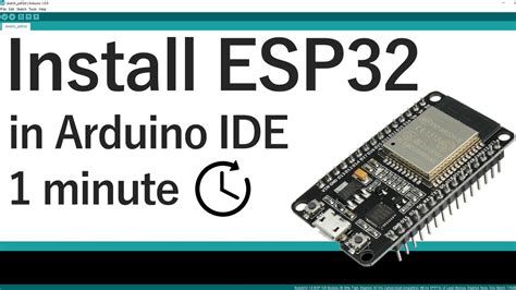 Install the ESP32 Board in Arduino IDE in less than 1 minute (Windows, Mac OS X, and Linux ...