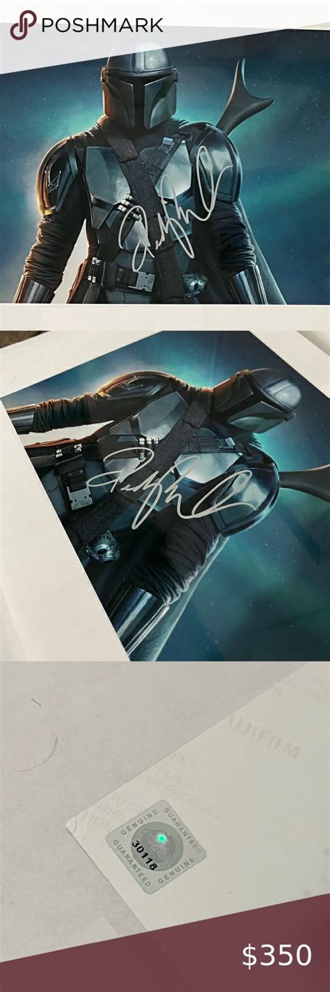 Pedro Pascal Hand Signed Autographed Mandalorian Photo COA in 2022 ...